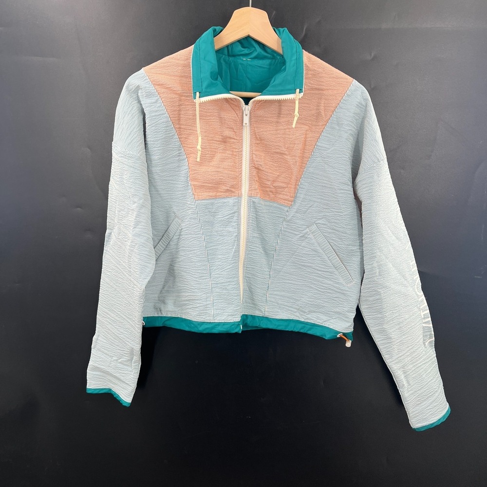 Without walls windbreaker Urban outfitters retro colorblock zip up lightweight M
